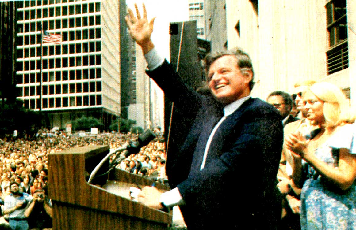 Ted Kennedy - Waldorf Astoria rally - August 8, 1980