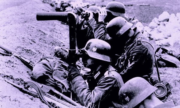 Soldiers in combat gear operating a mortar during wartime, highlighting historical military news and events archived by Past Daily.