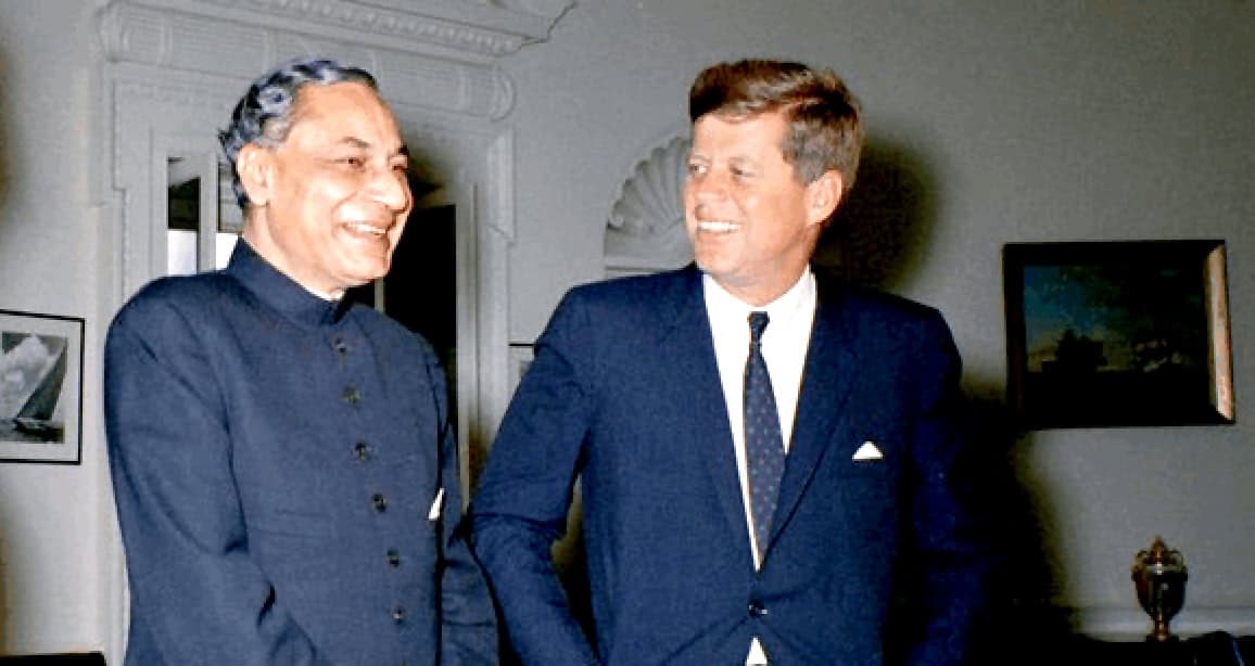 B.K. Nehru with President Kennedy - November 1962