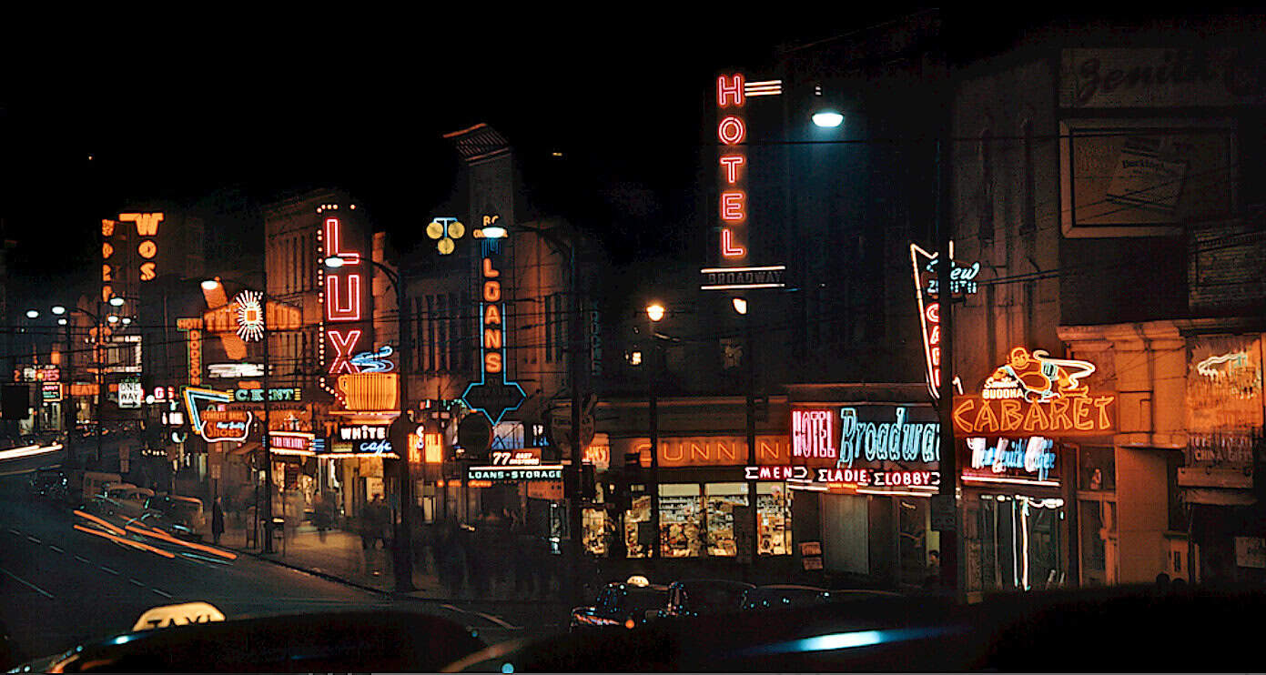 Toronto at Night - 1950s