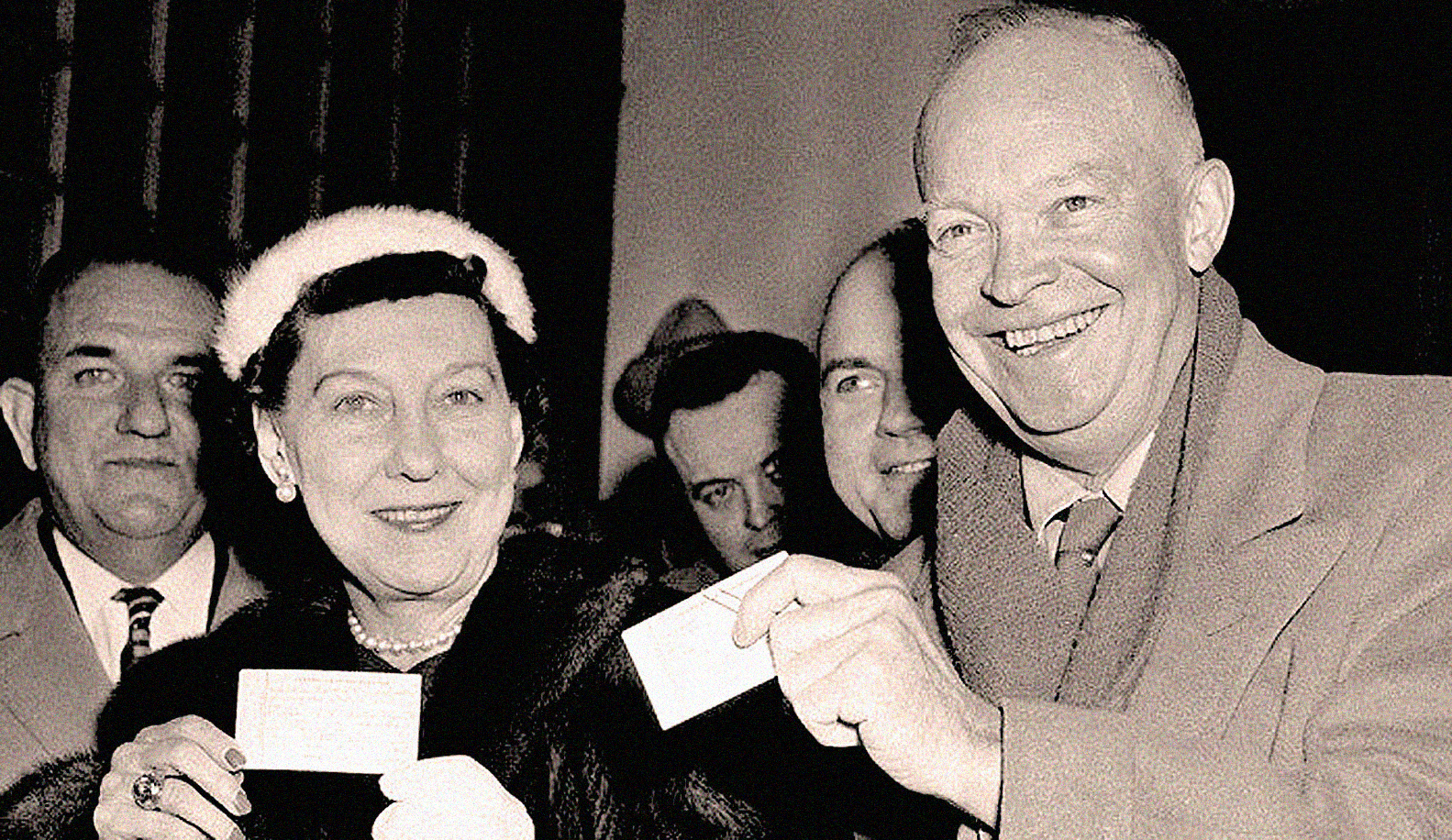 President Eisenhower - And First Lady Mamie - 1956