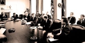 President Kennedy and His Cabinet