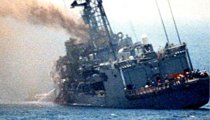 USS Stark damage