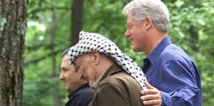 Arafat and Barak - Camp David