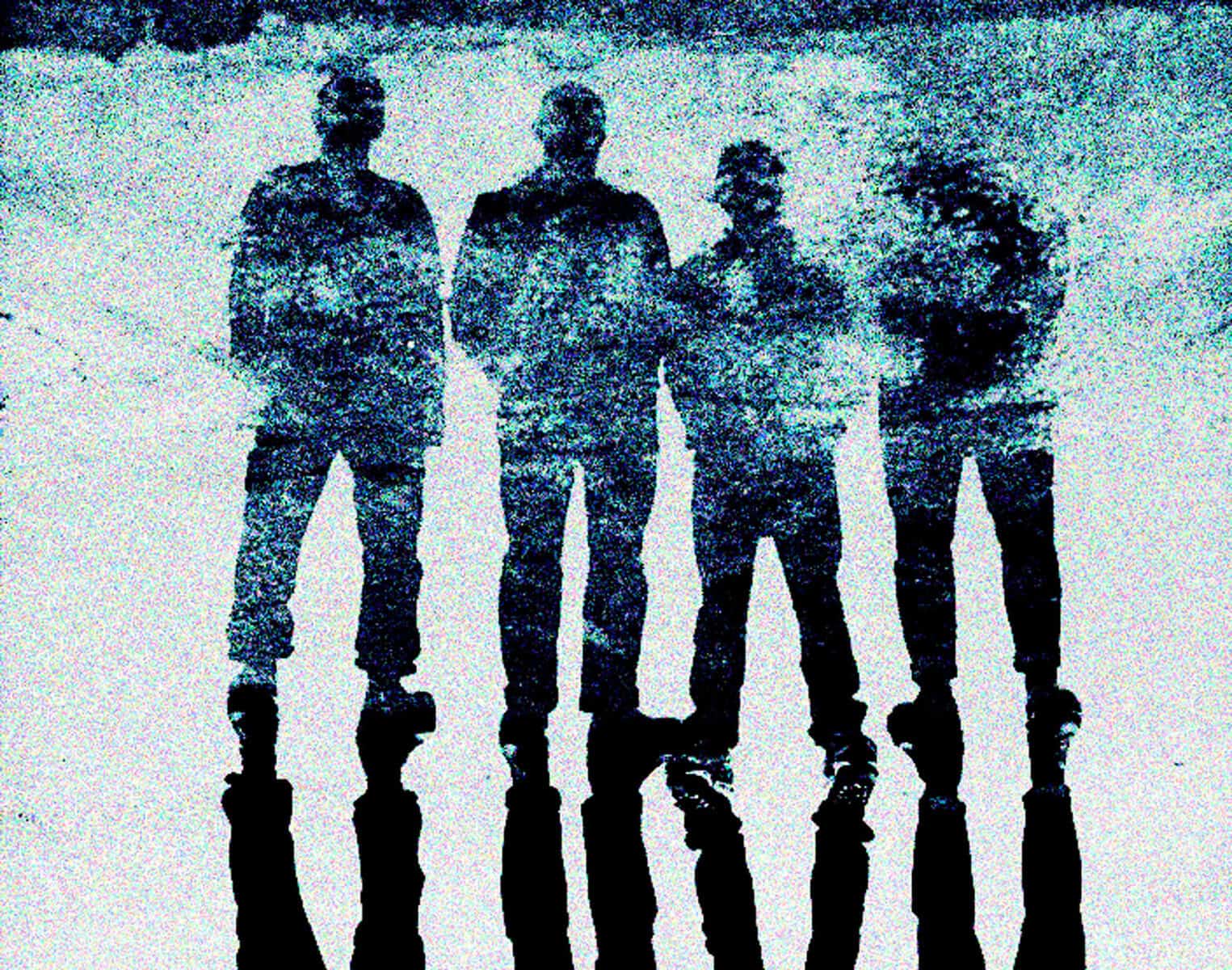 Silhouettes of four people standing outdoors, representing music, history, news, and cultural archives at Past Daily.