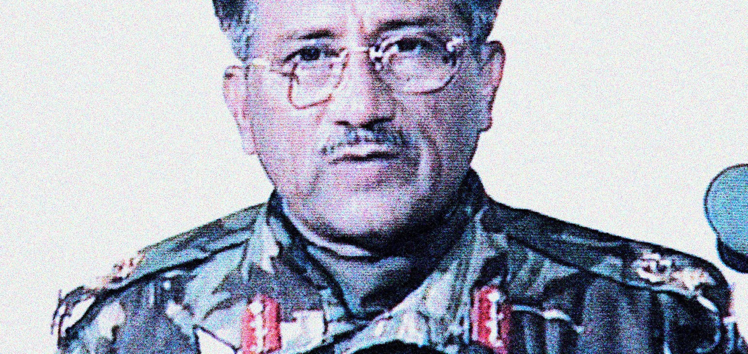 Portrait of a military officer in uniform, representing historical news and events covered in the Past Daily sound archive.