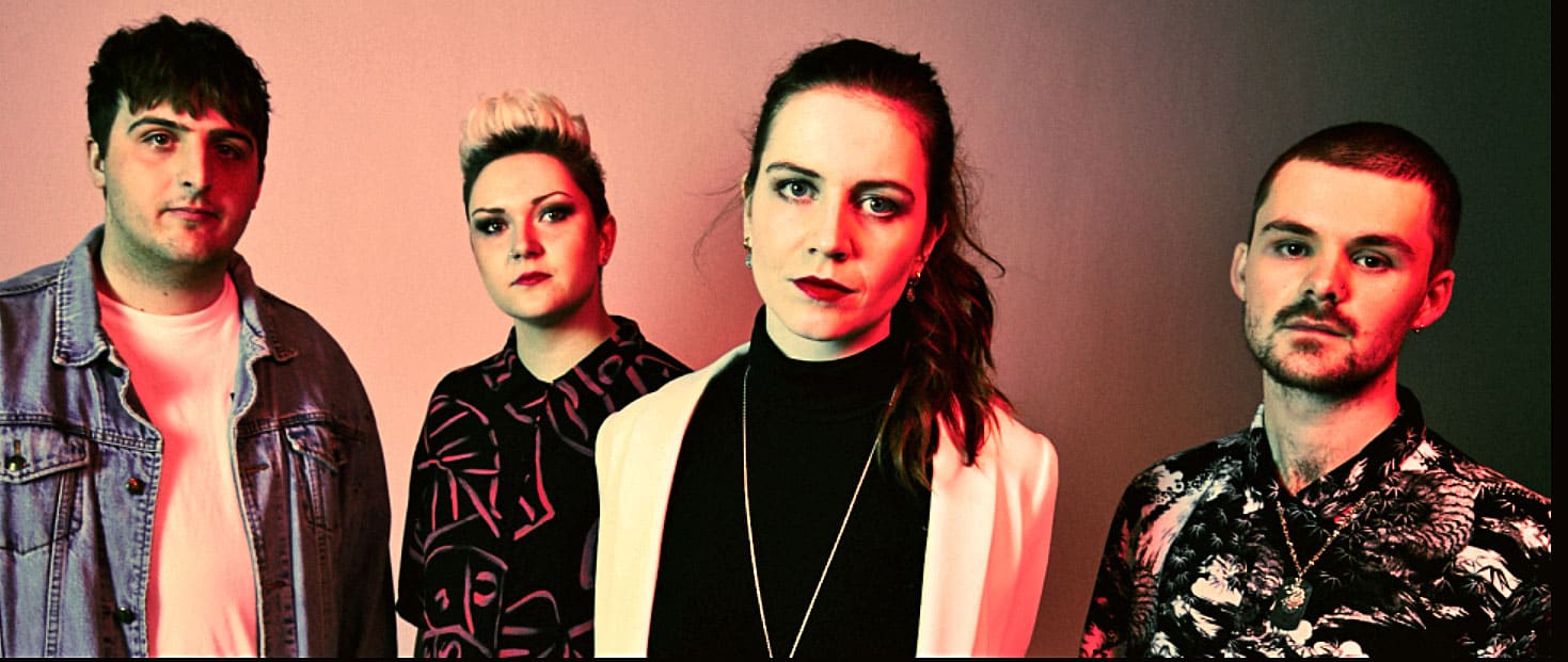 Colorful indie band portrait showcasing modern music style for music history and sound archive importance.