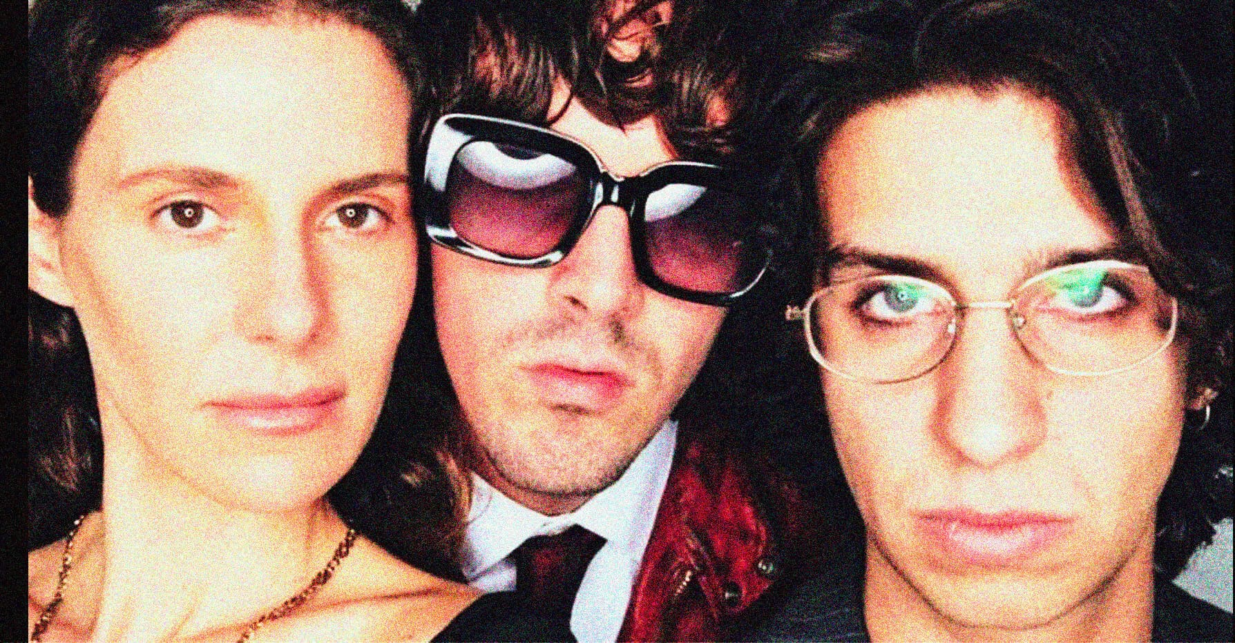 Close-up of three young adults with distinct fashion styles, emphasizing music, pop culture, and urban lifestyle themes, suitable for a music and history archive.