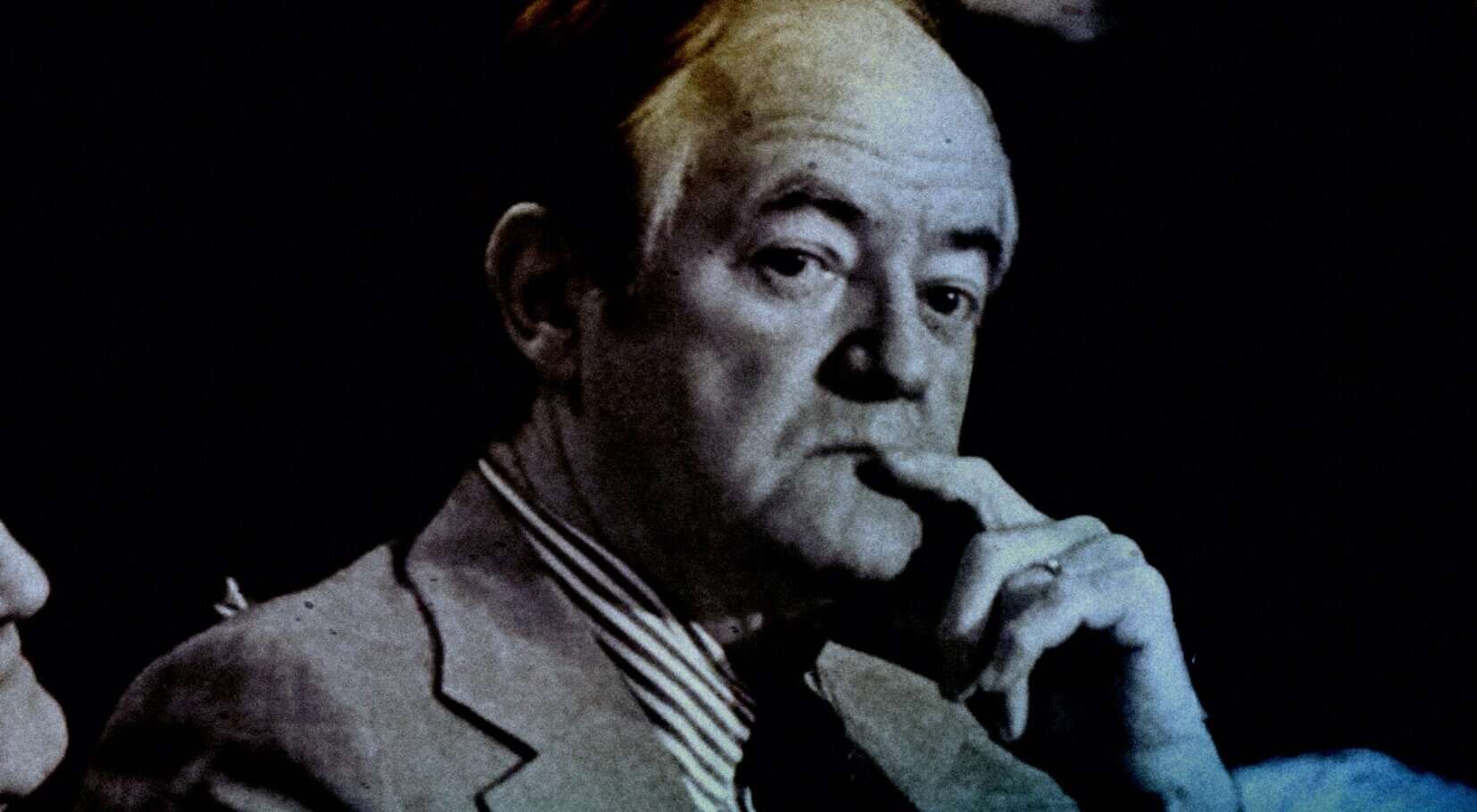 Historic news and music archive, black and white photo of a man in deep thought, classic historical figure, vintage sound recording, Past Daily news, history and music collection.