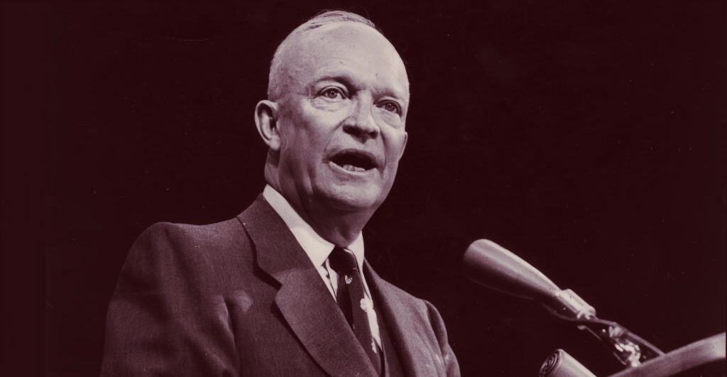 President Eisenhower - stumping on an off-year election.