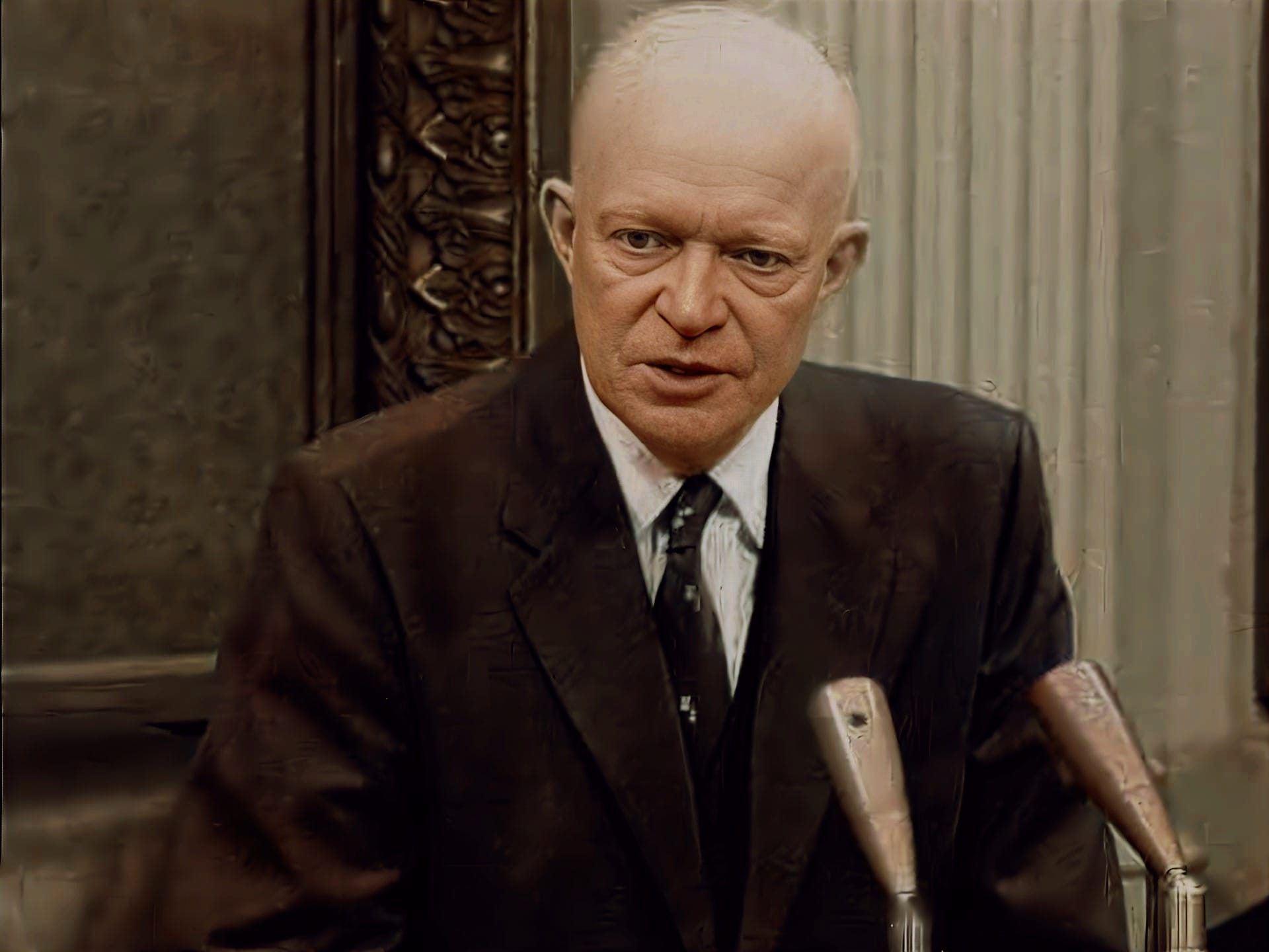 August 19, 1954 – Eisenhower In Evanston Illinois – Past Daily After hours Reference Room