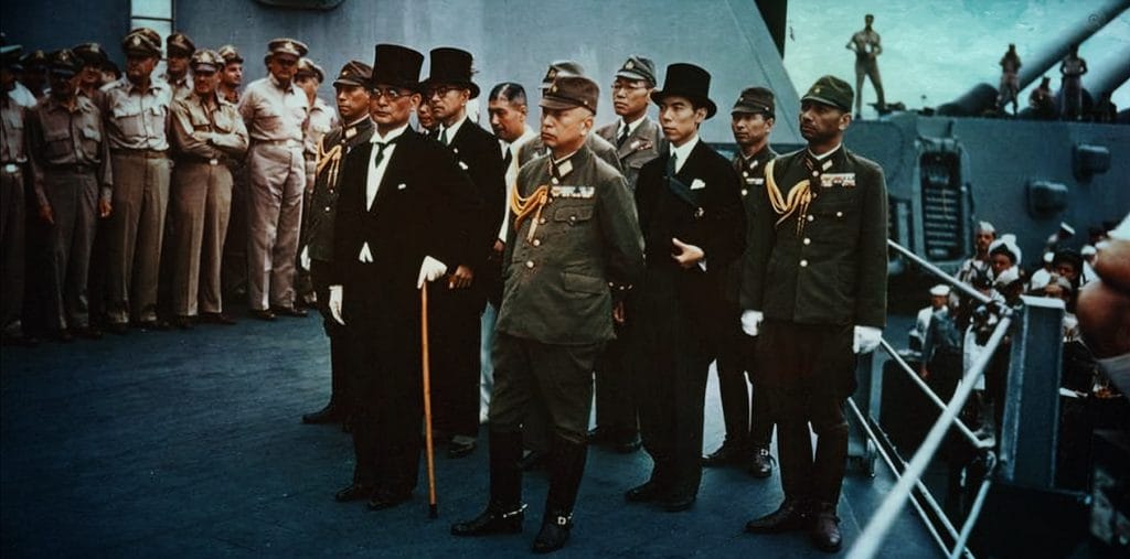 Surrender Signing - At long last, over.