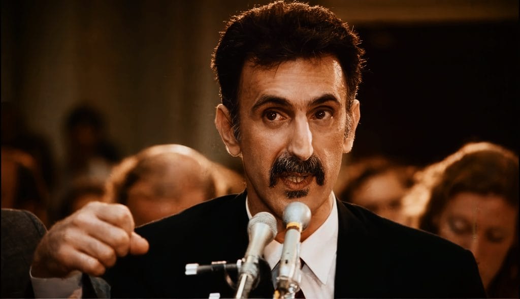 Frank Zappa - giving the PMRC an earful